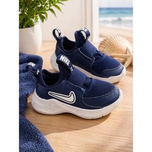 Nike Flex Runner 3 Toddler Shoes Midnight Navy White FN1449-403 Size 9C casual